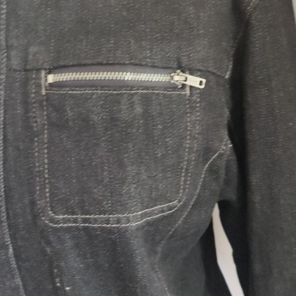 Chicos Platinum(set) jean jacket size 1 jeans size 0.5 - Picture 2 of 11